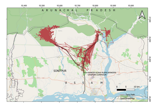 Map showing path of Tara