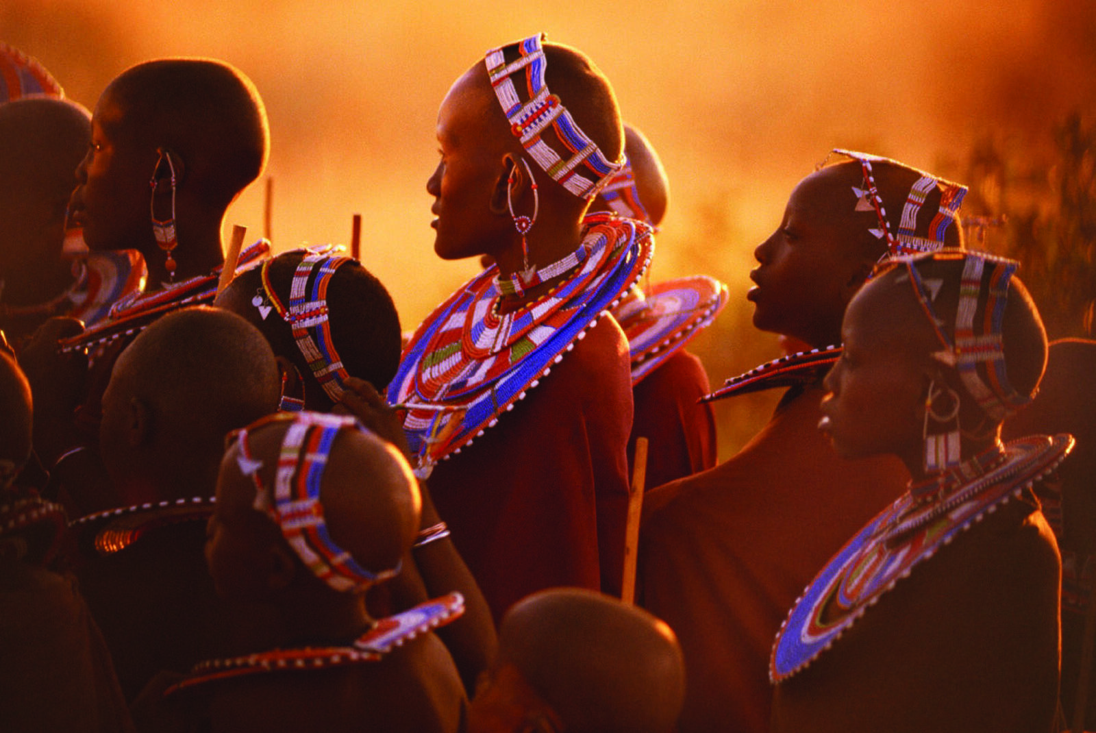 The Maasai people in the East African savanna