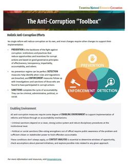 Anticorruption toolbox