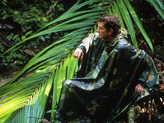 Thomas Lovejoy in the walks through the rainforest in Amazonia, Brazil