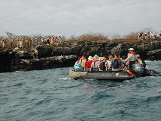 Tourists in the Galapagos