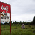 Coca-Cola sign, Upper Catchment, Lake Naivasha, Kenya