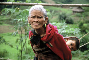 Tribal woman in Central Vietnam
