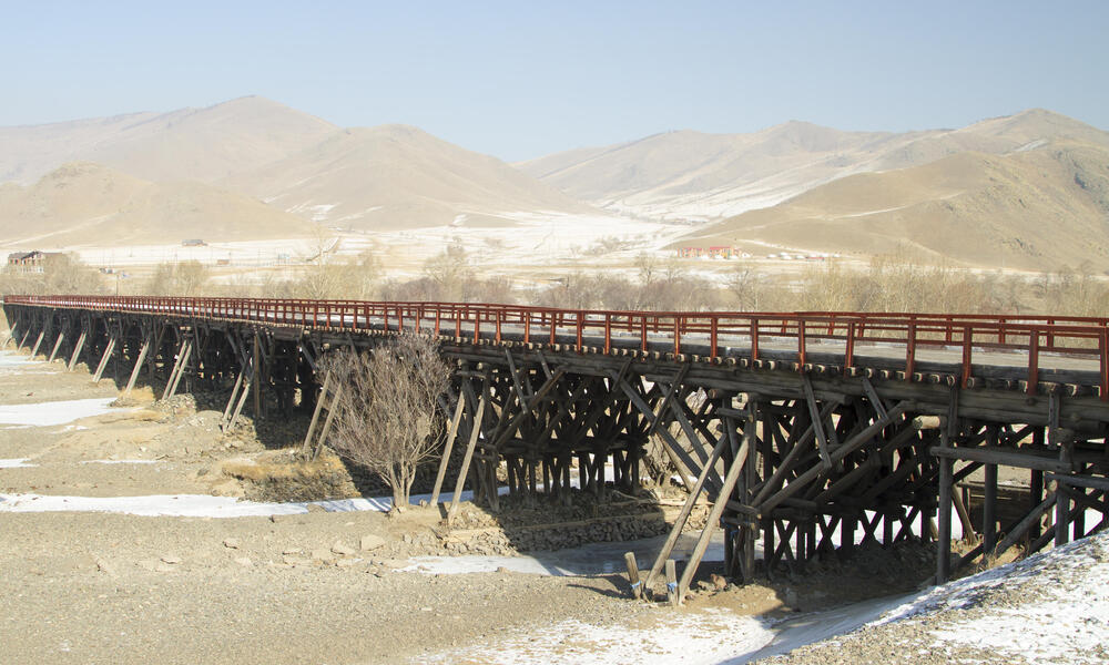 Tuul River in Mongolia