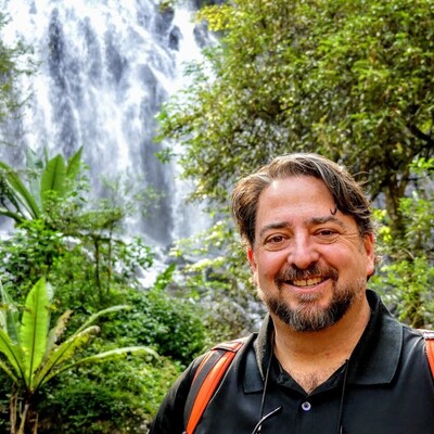 Trevor Hance at Velo de Novia Waterfall, Valle de Bravo, Mexico