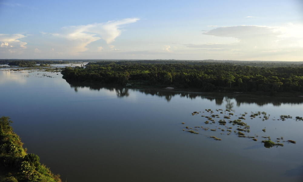 Aerial river Cambodia (Kampuchea)