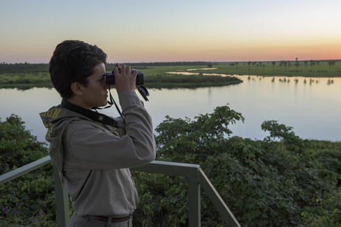 Carolina Alvarez, park ranger at Tres Gigantes Biological Station, a private nature reserve owned and managed by local conservation NGO Guyra Paraguay Alto Paraguay, Paraguay.
