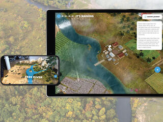 Screenshots from WWF Free Rivers app