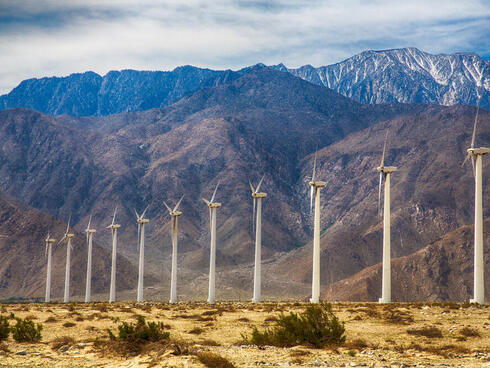 Wind turbines outside Palm Springs, CA