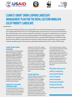 Climate-Smart Snow Leopard Landscape Management Plan for the Nepal Eastern Himalaya GSLEP Priority Landscape (Summary) Brochure