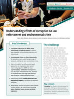 Understanding effects of corruption on law enforcement and environmental crime Brochure